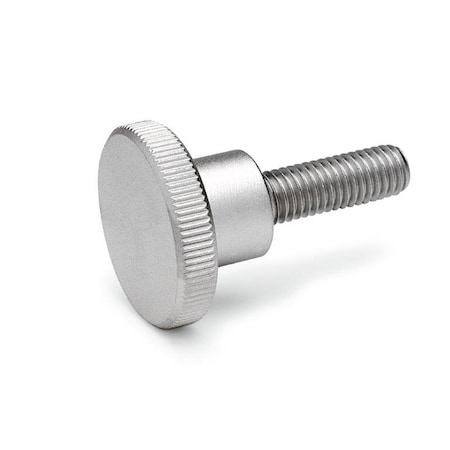 J.W. WINCO DIN464-M5-25-NI Knurled Thumb Screw 5N25P04